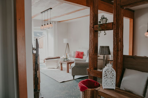 Gesamtansicht des Wohnbereichs der Villa Gänseblümchen